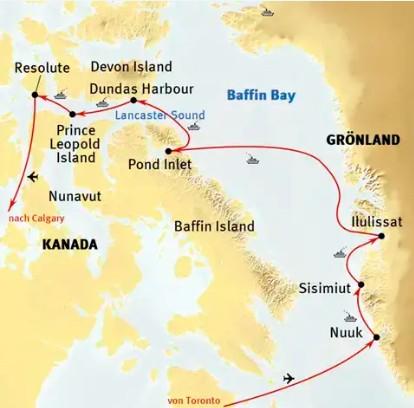 Nordwestpassage Karte