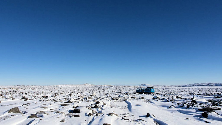 Adams Flat, eine Ebene, liegt nahe der australischen Antarktis-Station Davis. Hier fanden die