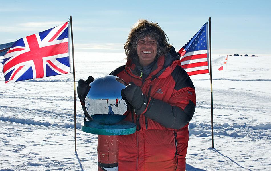 Michael Martin am geographischen Südpol