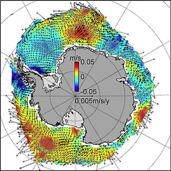 Durch verÃ¤nderte WindverhÃ¤ltnisse nimmt das Meereis rund um die Antarktis zu.