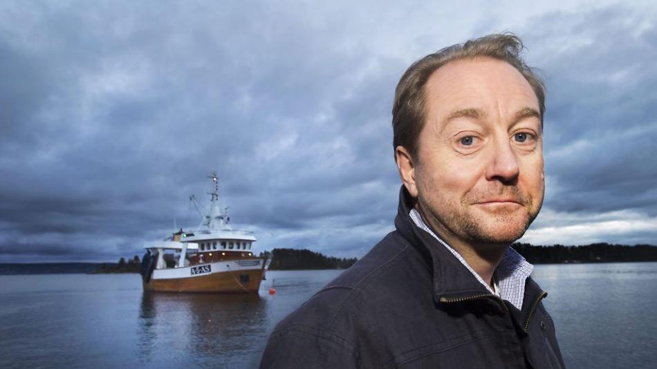Der zukünftige Besitzer des Schiffes, Kjell Inge Røkke, zählt zu den reichsten Norwegern und leitet die Aker ASA Gesellschaft. Er begann als Fischer und arbeitete viele Jahre in den USA vor seiner Rückkehr nach Norwegen, wo er die Gesellschaft gründete. Credit: Helge Mikalsen VG