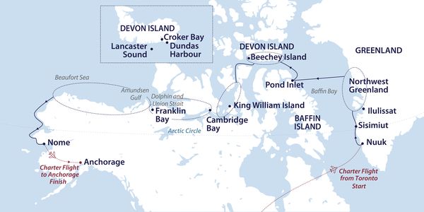 Nordwestpassage Karte