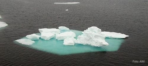 Geringe Eisbedeckung in der Arktis im Sommer 2008
